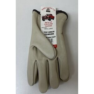 Vtg Napa Glove Company Pick up Country Top Grain Cowhide Gloves Size M NEW